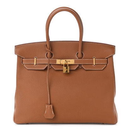Hermes Togo Birkin 35 Gold 1 of 10