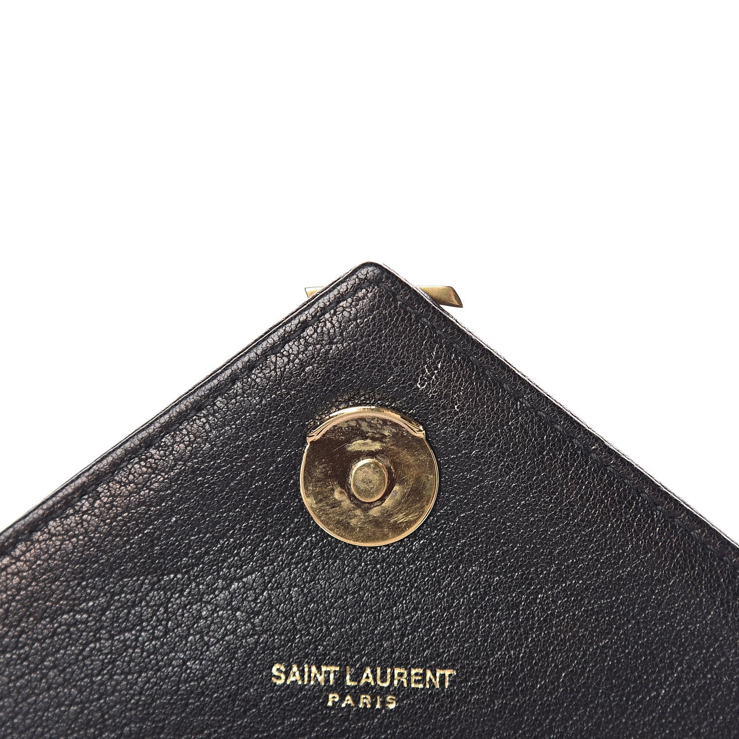 Saint Laurent Sheepskin Matelasse Chevron Monogram Medium College Bag Black 8 of 13