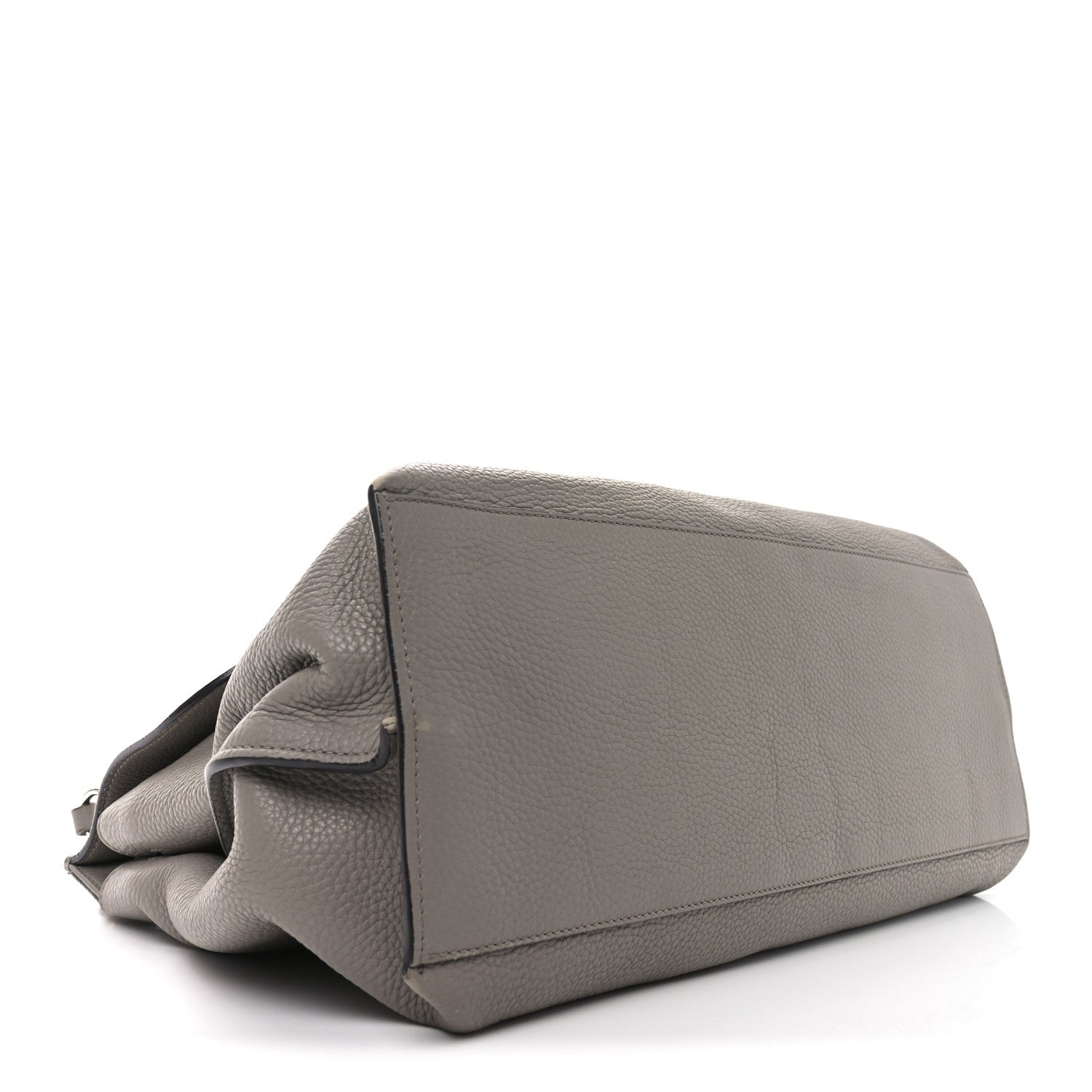 Gucci Cellarius Calfskin Large Bamboo Daily Top Handle Bag Storm Grey 4 of 9