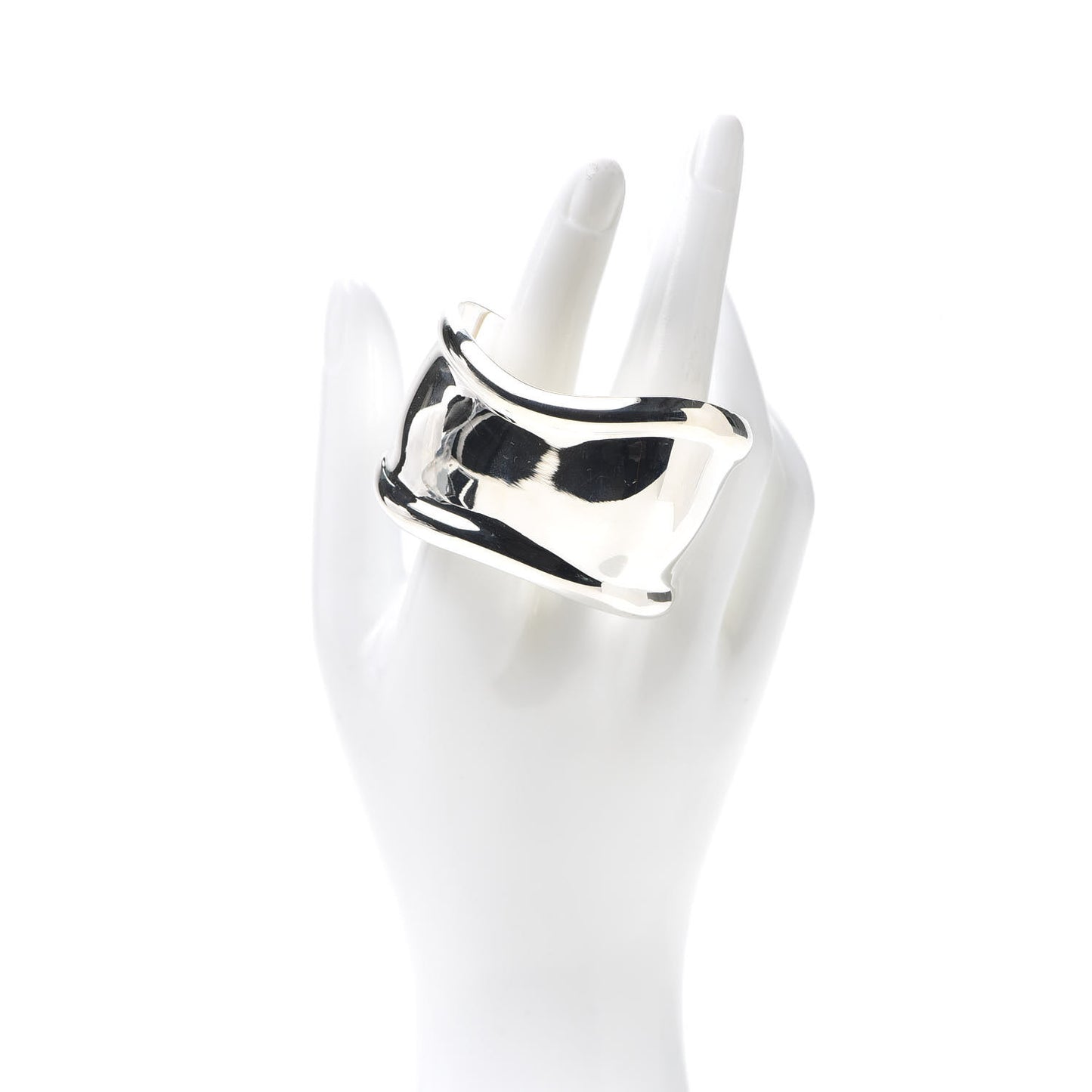 Sterling Silver Small Elsa Peretti Right Wrist Bone Cuff Bracelet