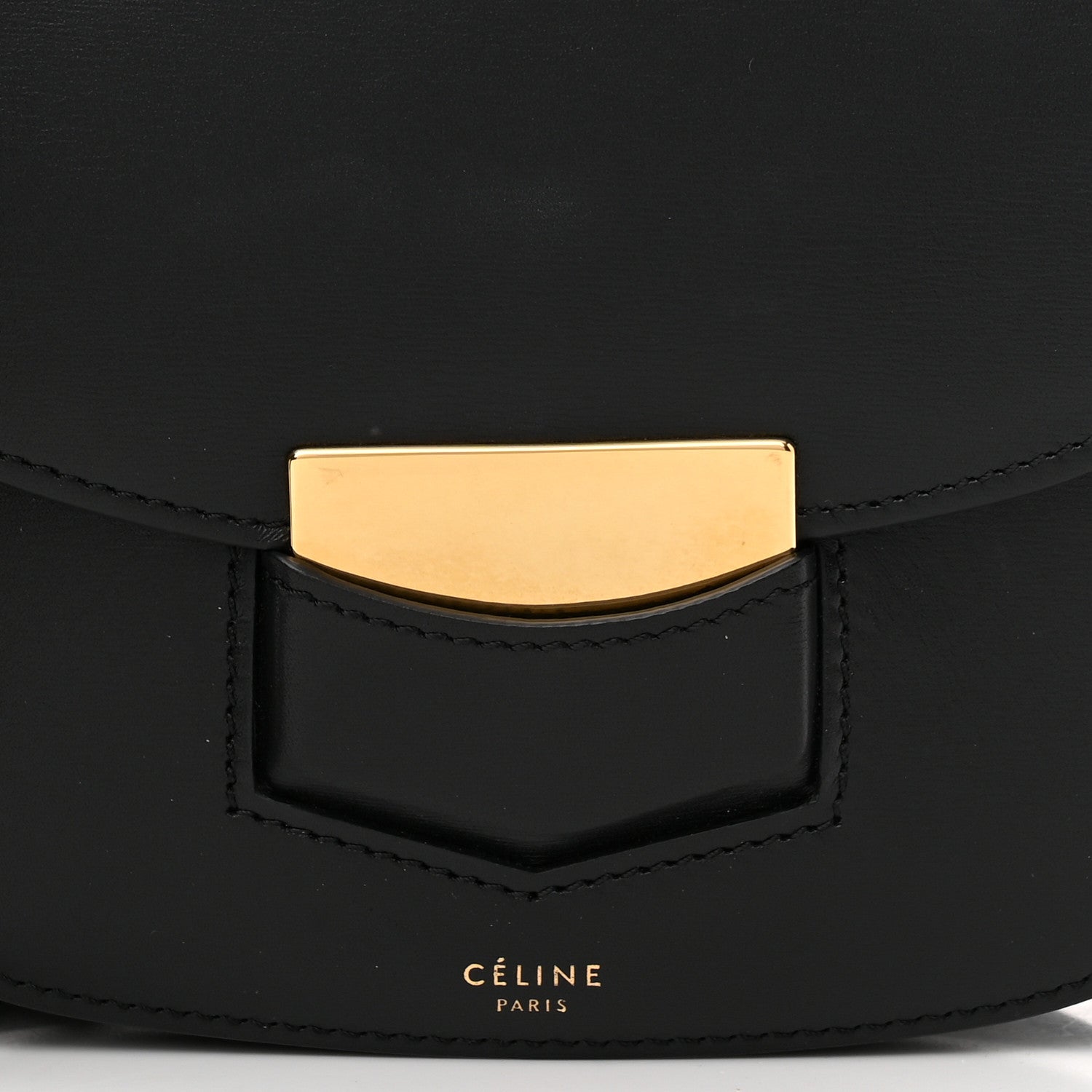 Celine Palmelato Calfskin Small Trotteur Black 7 of 9