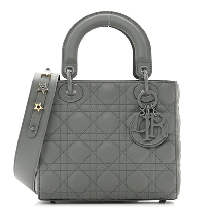 Christian Dior Ultra Matte Calfskin Cannage Small My ABCDior Lady Dior Gray 1 of 9