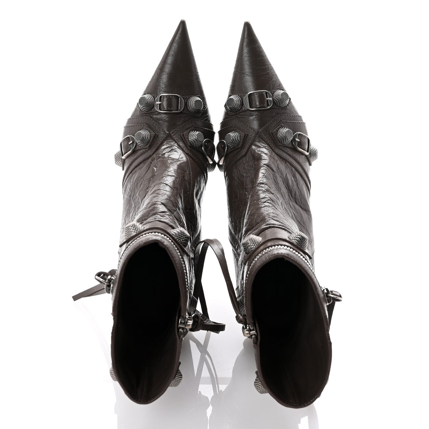 Agneau Arena Cagole 90mm Ankle Boots 39 Cold Brown