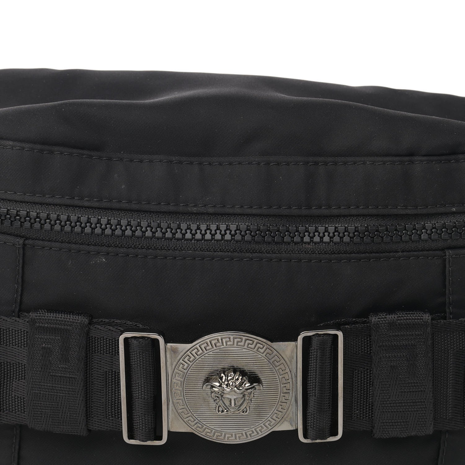 Versace Nylon Palazzo Medusa Belt Bag Black 8 of 13