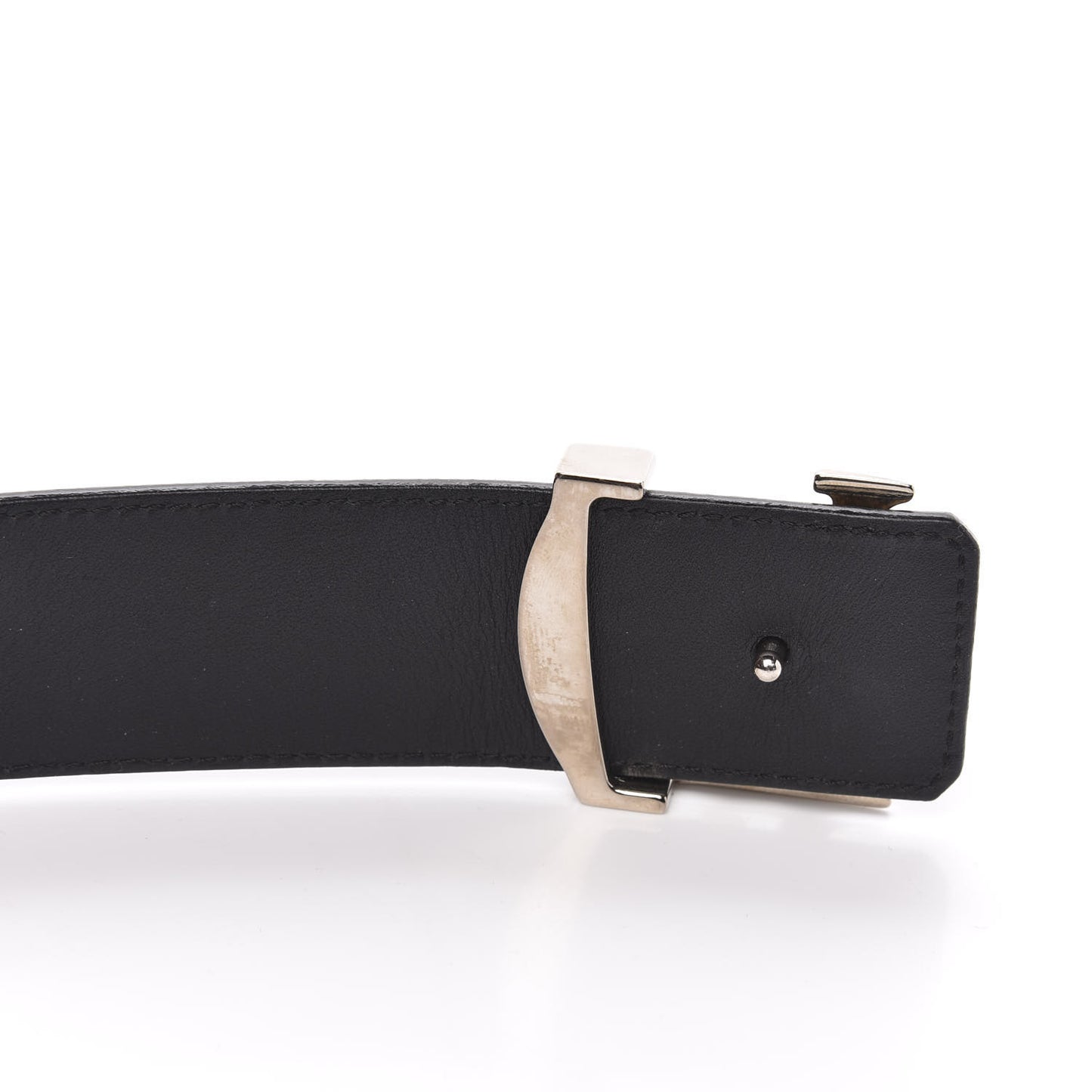 Calfskin Monogram 40mm LV Initiales Reversible Belt 85 34 Black