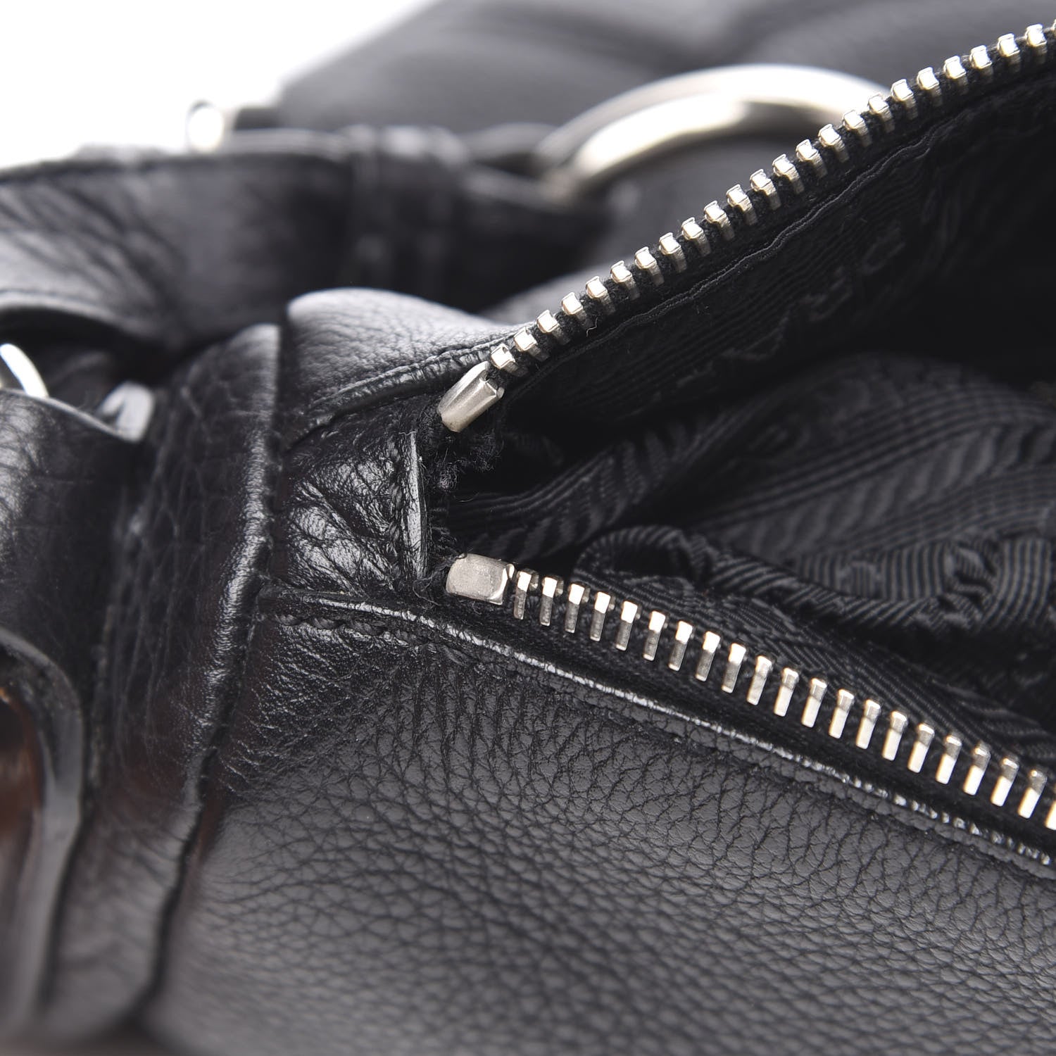 Prada Vitello Daino Hobo Black 12 of 12