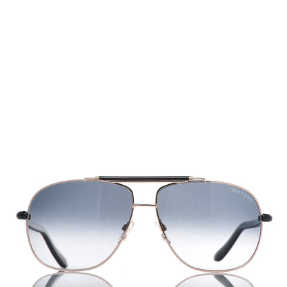Tom Ford Adrian Aviator Sunglasses TF243 Rose Gold Black 3 of 9