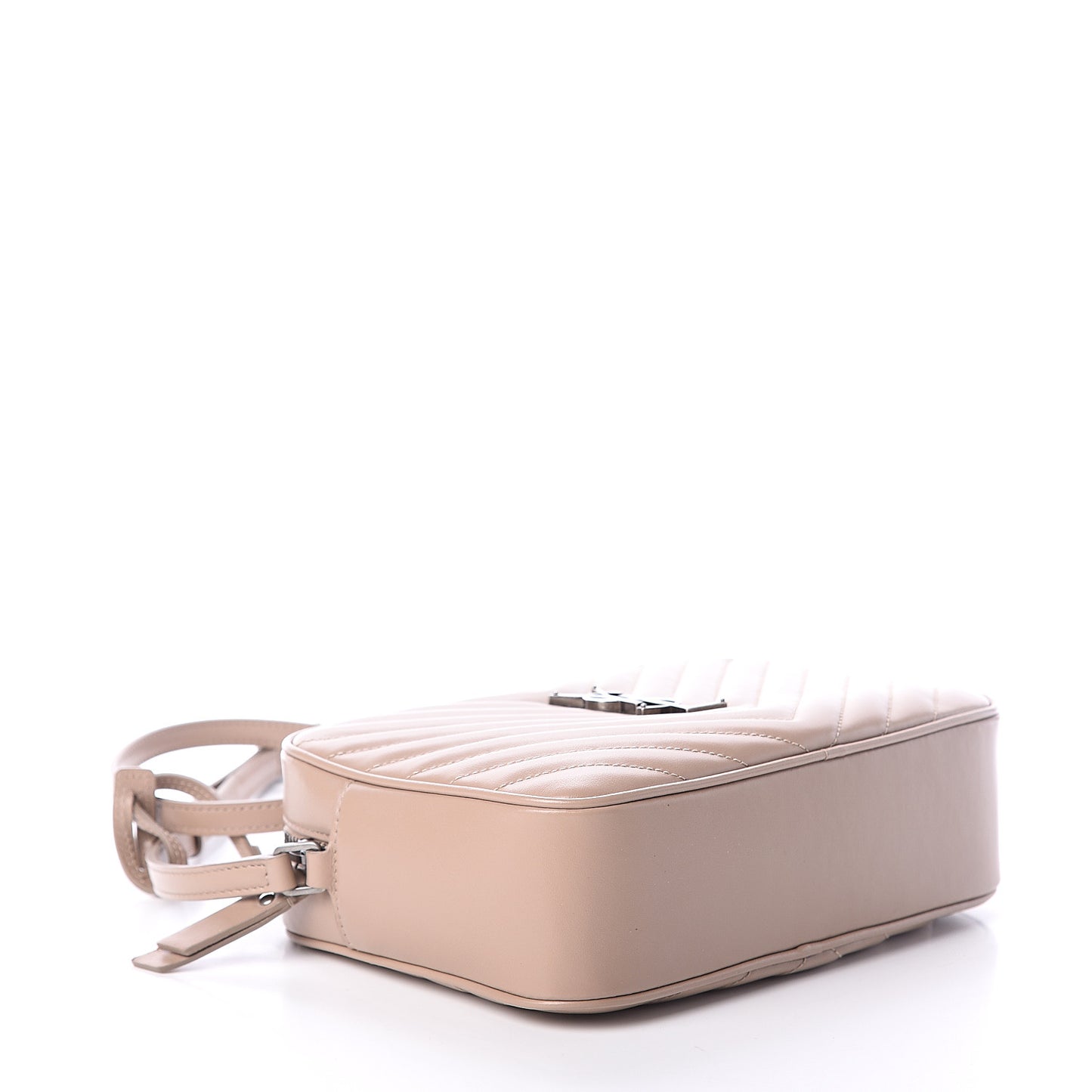 Calfskin Matelasse Monogram Lou Camera Bag Nude Powder
