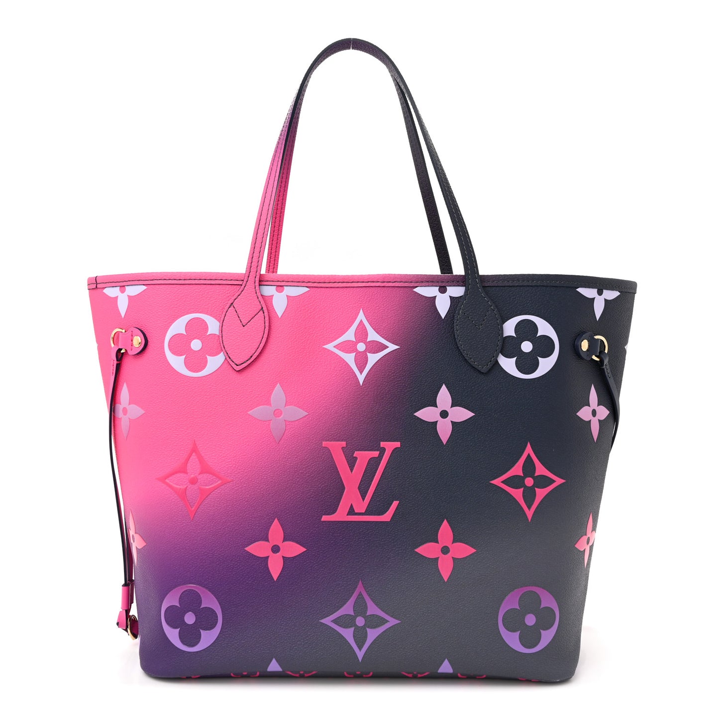 Monogram Giant Spring In The City Neverfull MM Midnight Fuchsia