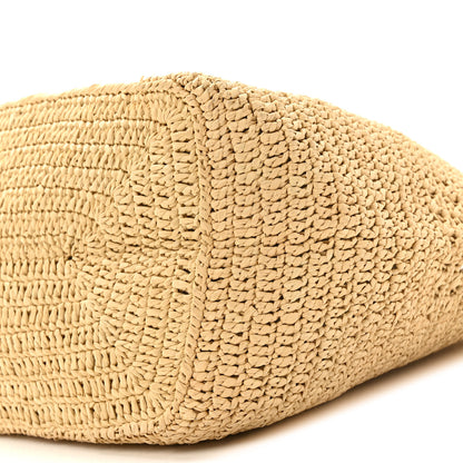 Saint Laurent Raffia Monogram Hobo Naturale 10 of 13