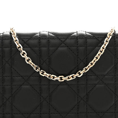 Christian Dior Lambskin Cannage Lady Dior Pouch Black 8 of 10