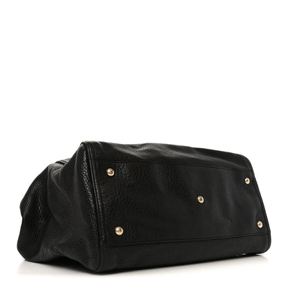 Gucci Pebbled Calfskin Medium Soho Shoulder Bag Black 3 of 9