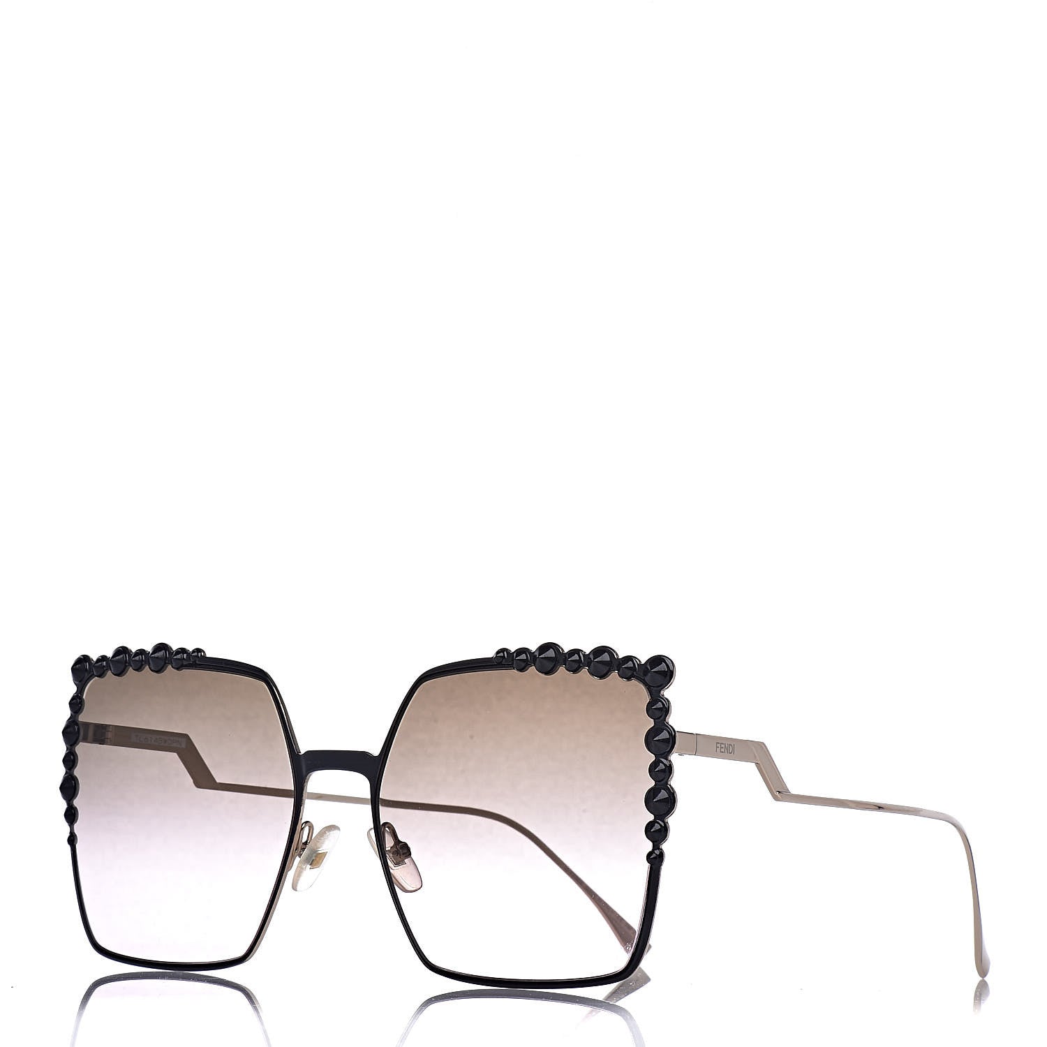 Fendi Square Dots Sunglasses FF 0259/S Black 1 of 9