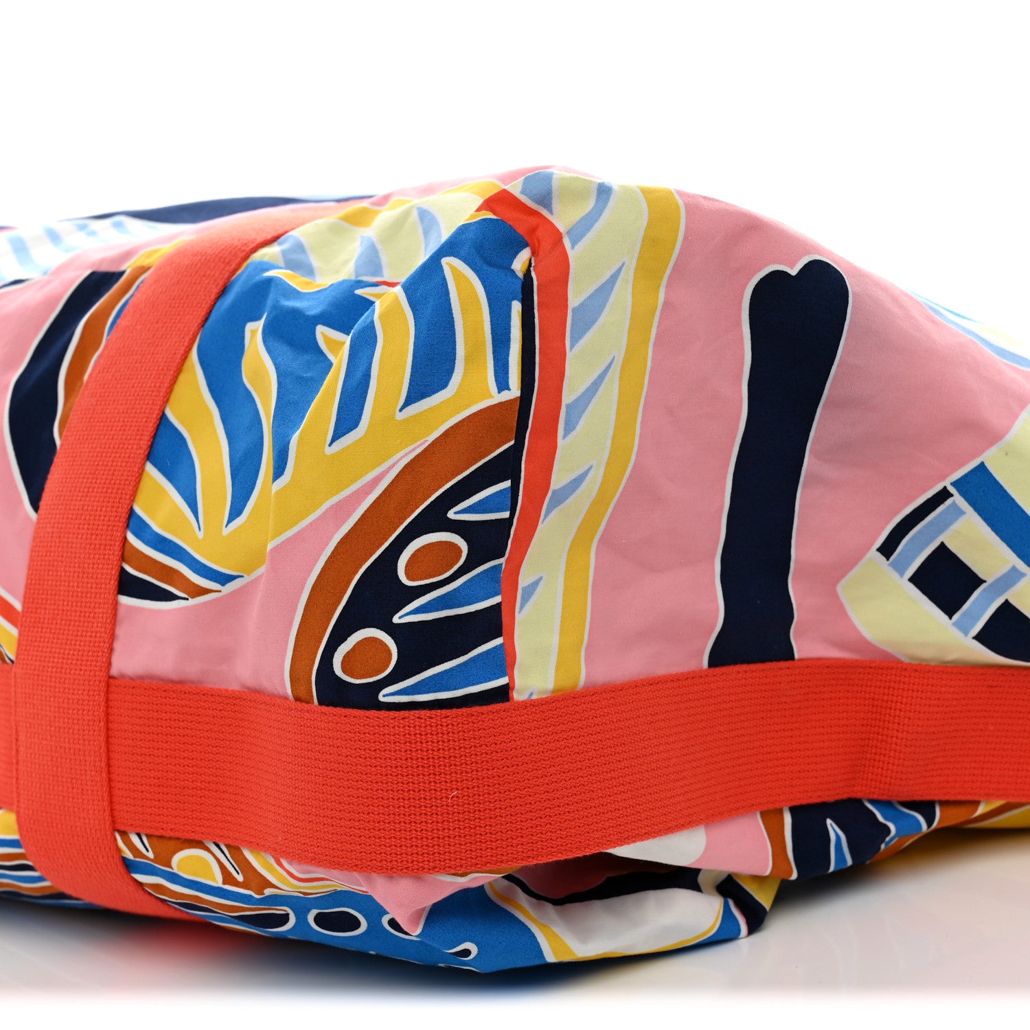 Hermes Cotton Traffic Jam Beach Bag Marine Rose 10 of 11