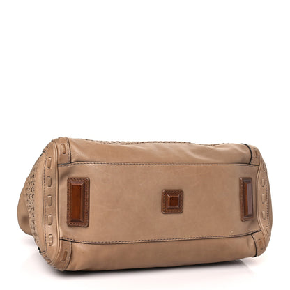 Gucci Calfskin Handmade Large Top Handle Bag Taupe 4 of 10