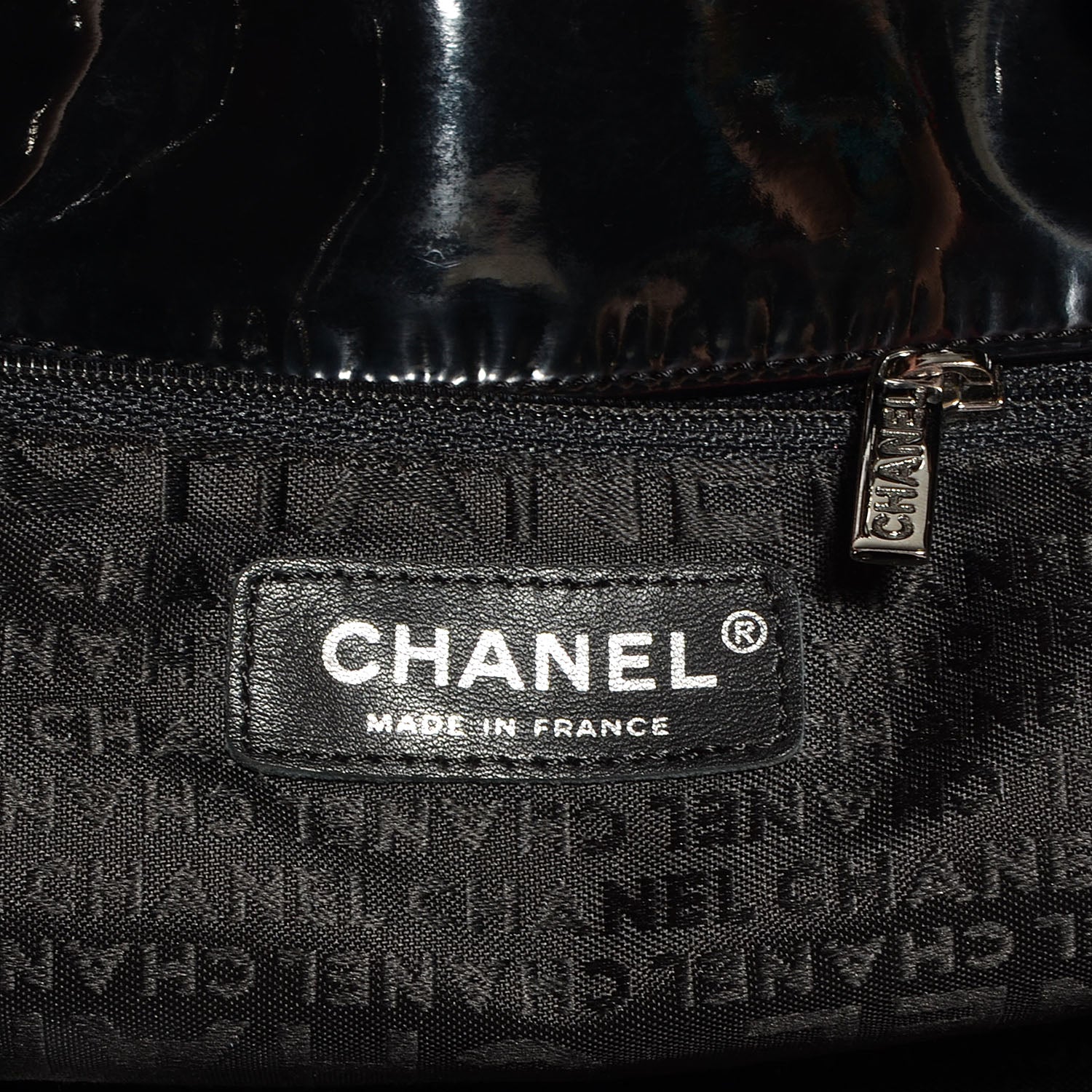 Chanel Vinyl XL Coco Cabas Black 6 of 8