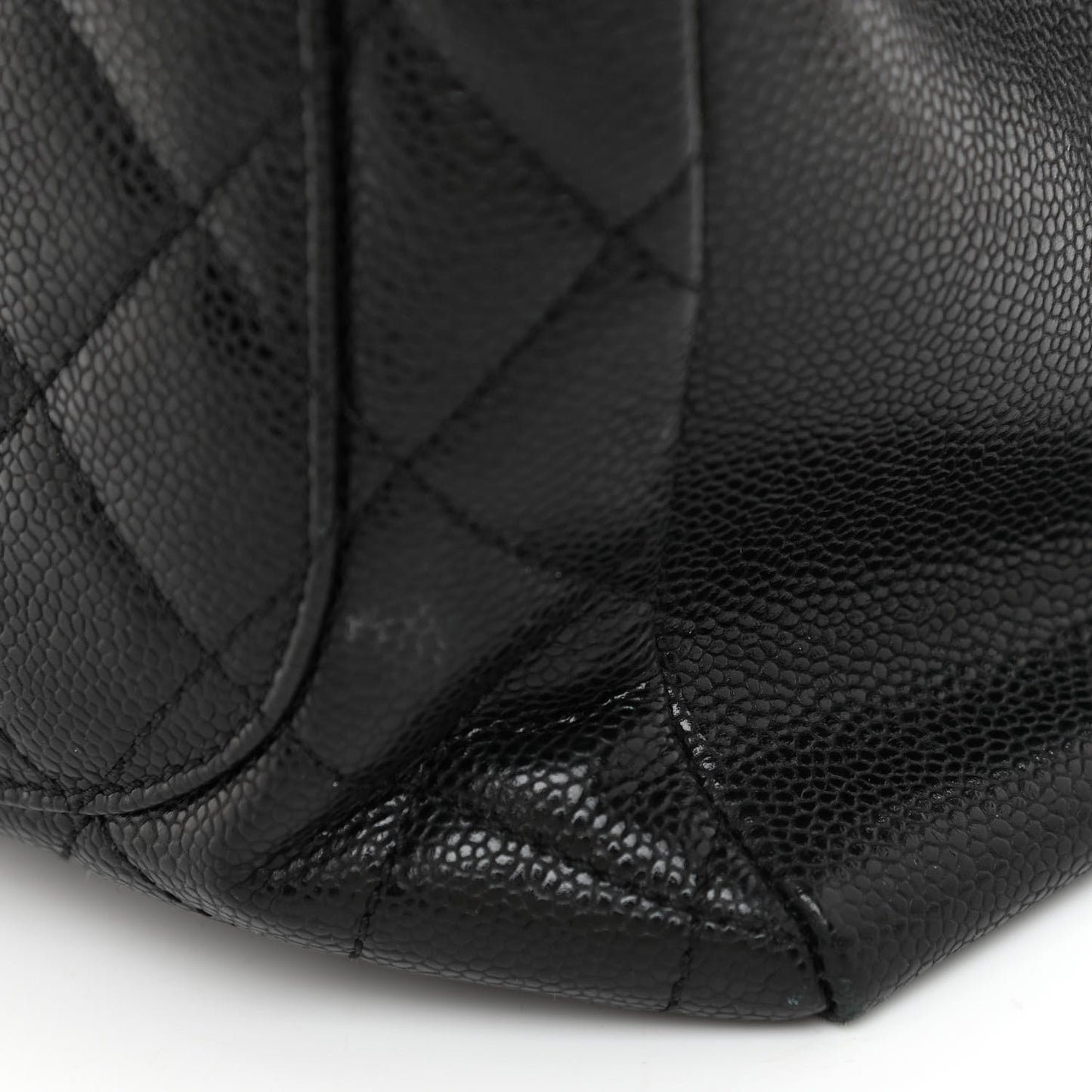 Caviar Quilted Grand Shopping Tote GST Black