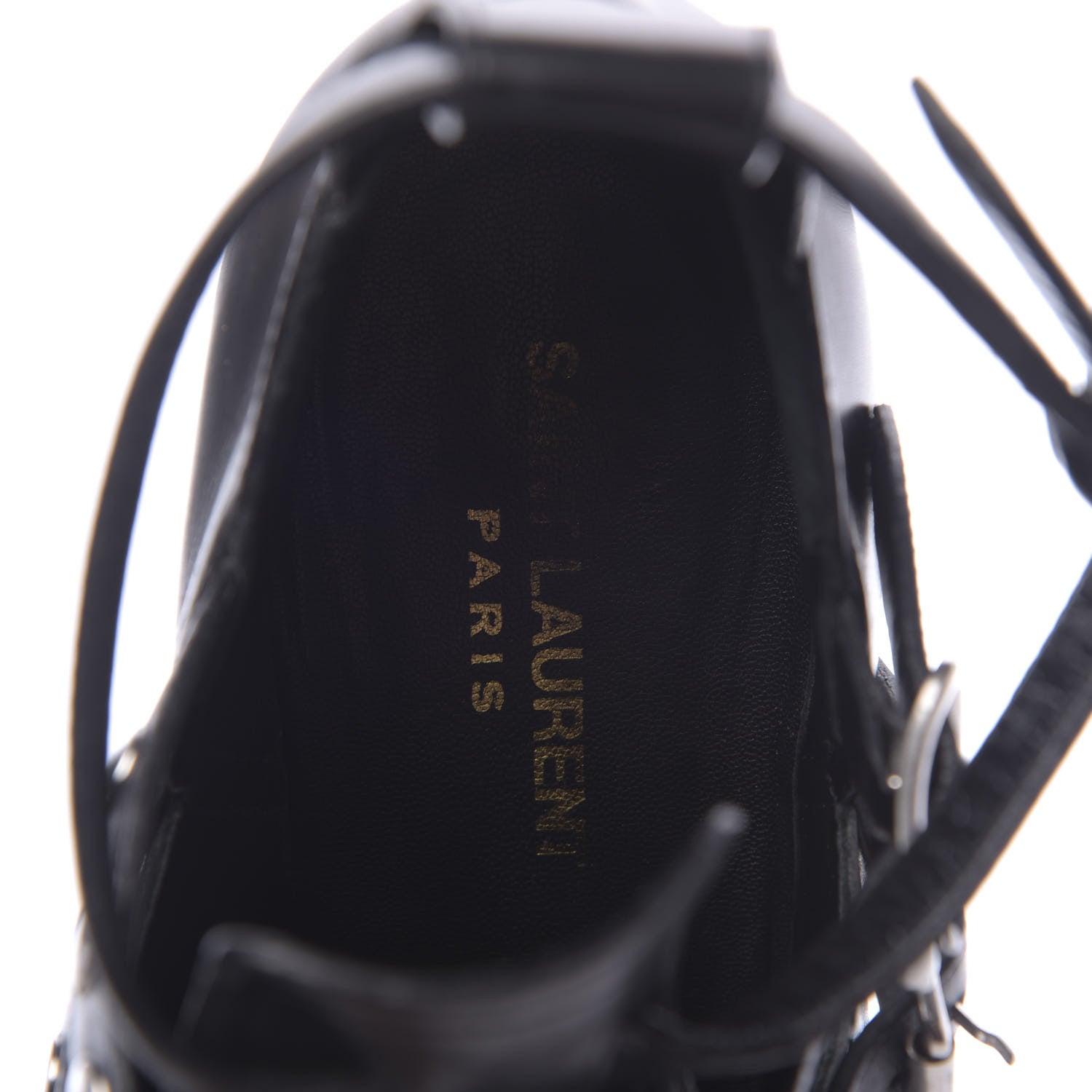 Saint Laurent Calfskin Rock Rivet Stud Booties 40 Black 7 of 11