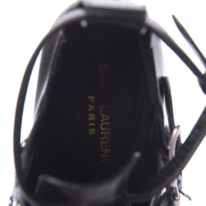 Saint Laurent Calfskin Rock Rivet Stud Booties 40 Black 7 of 11