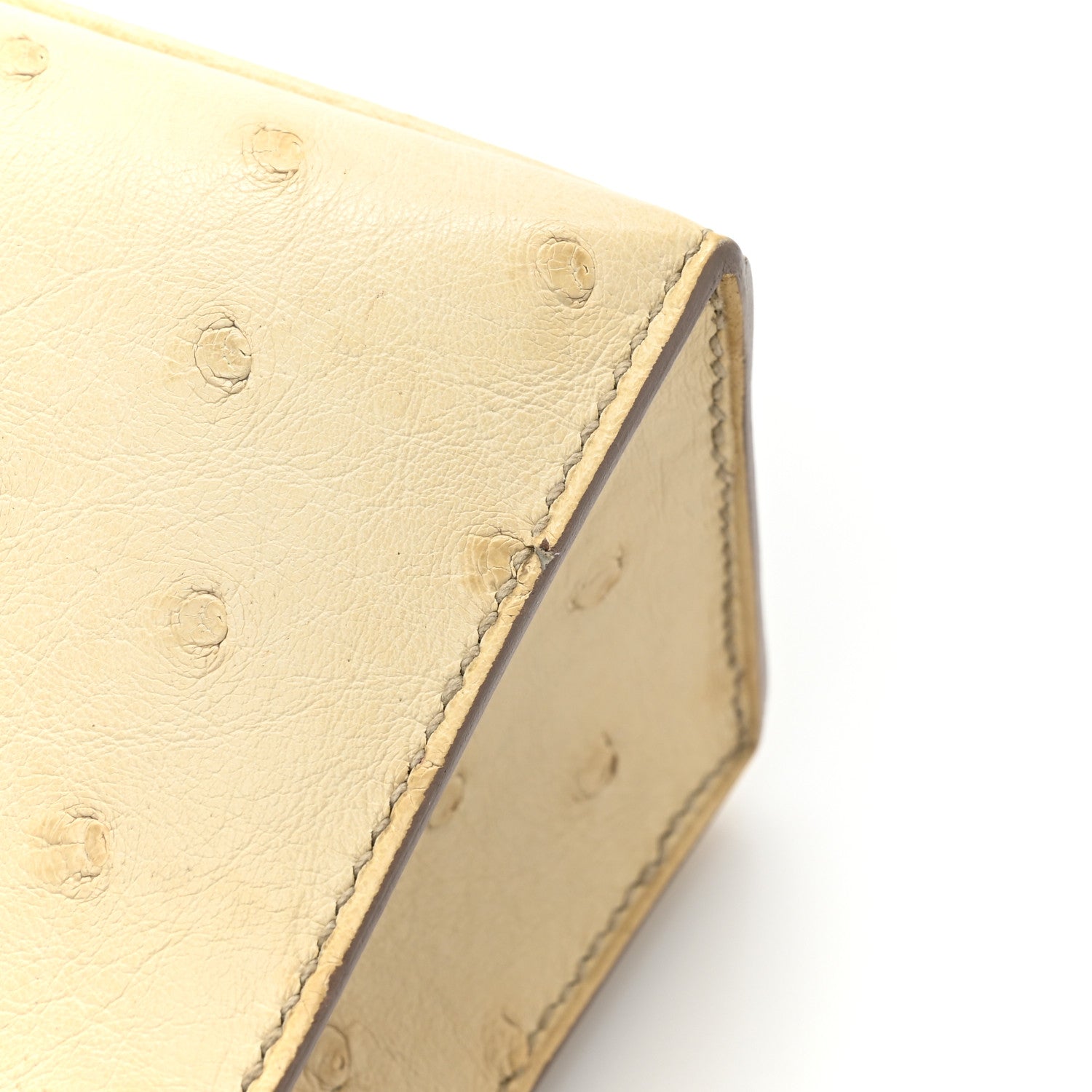 Hermes Ostrich Kelly Pochette Clutch Beton 12 of 16