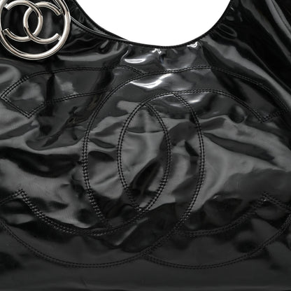 Chanel Vinyl XL Coco Cabas Black 10 of 14