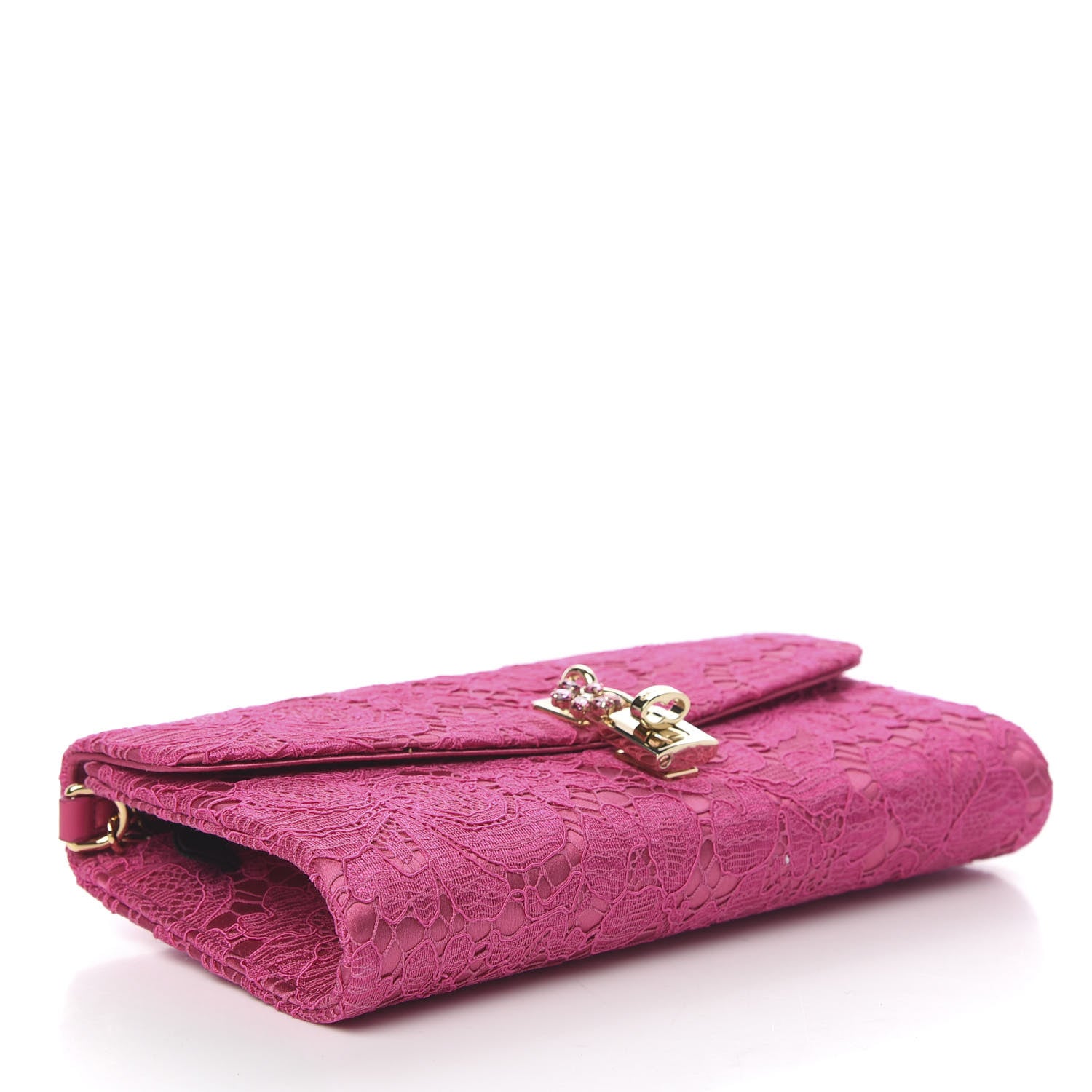 Dolce & Gabbana Lace Miss Bonita Evening Pochette Fuxia 3 of 8