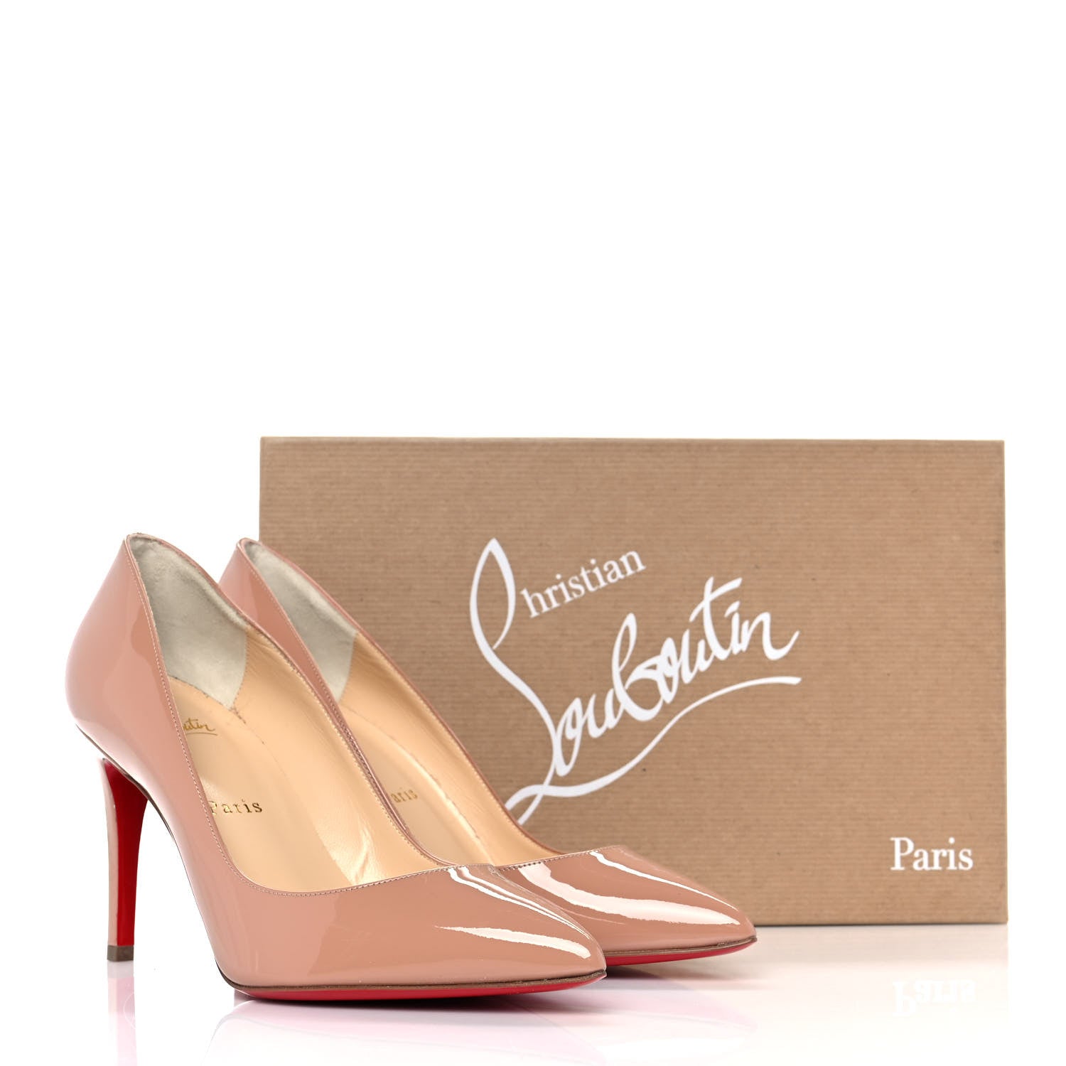 Christian Louboutin Patent Pigalle 85 Pumps 38 Nude 8 of 8