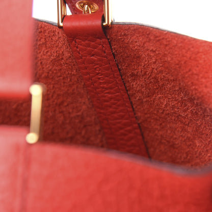Hermes Taurillon Clemence Picotin Lock 18 PM Rouge Tomate 7 of 11