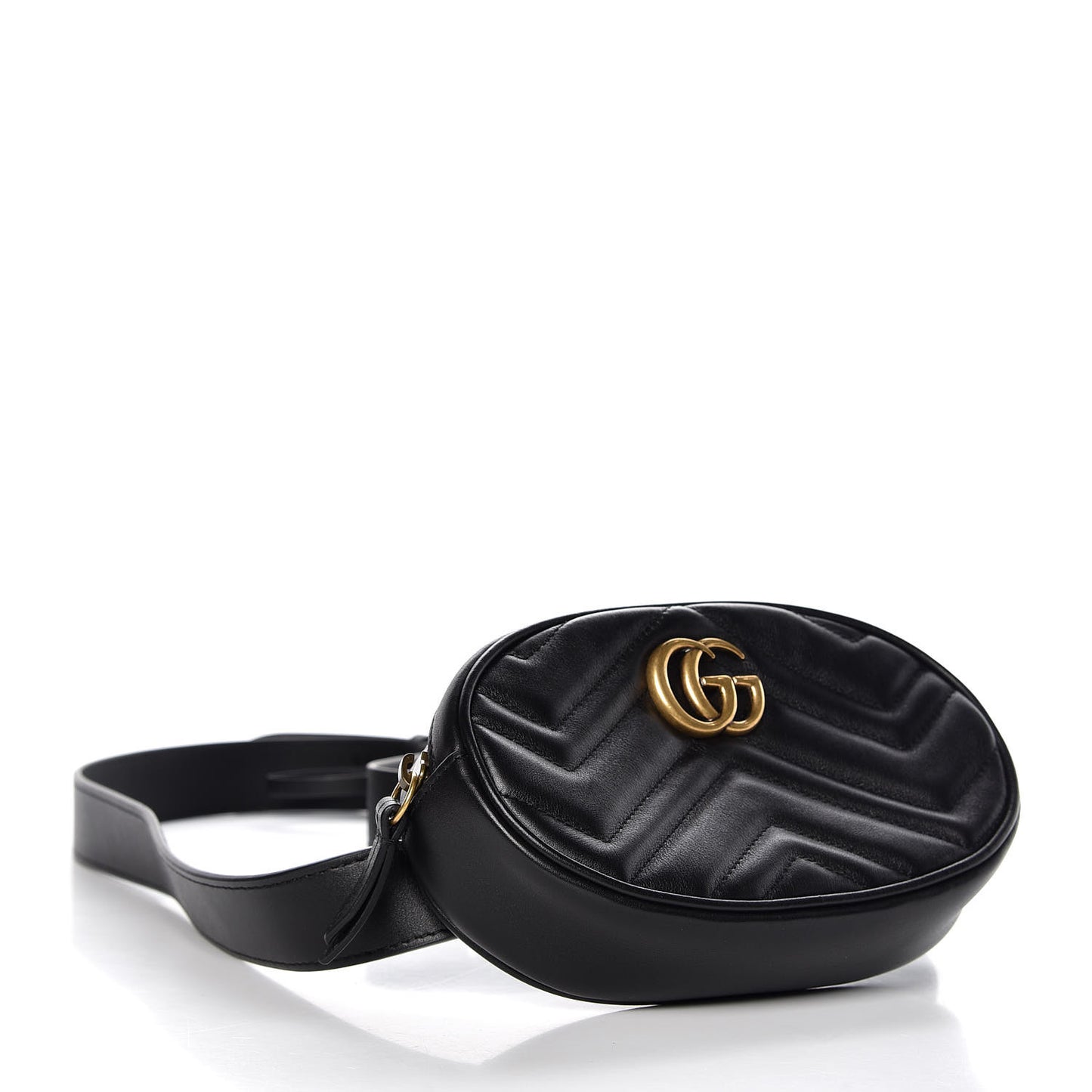 Calfskin Matelasse GG Marmont Belt Bag 105 42 Black