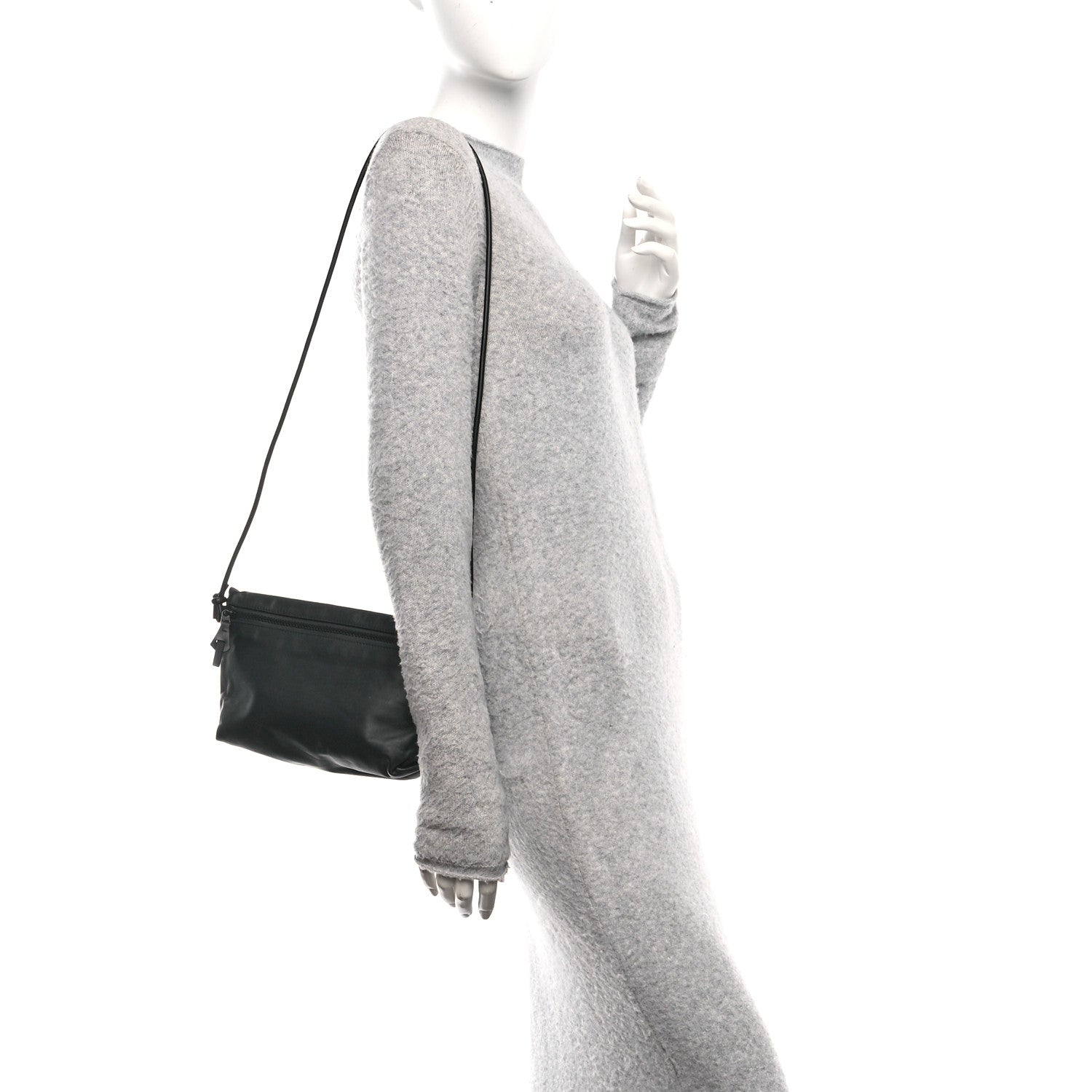 Bottega Veneta Hydrology Zip Crossbody Bag Black 2 of 9