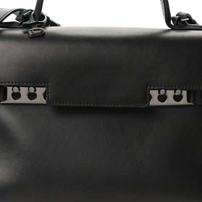 Delvaux Calfskin MM Tempete Satchel Black 9 of 11