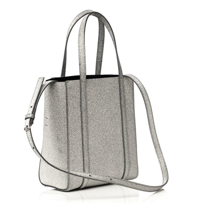 Balenciaga Glitter Calfskin XXS Everyday Tote Silver 2 of 13