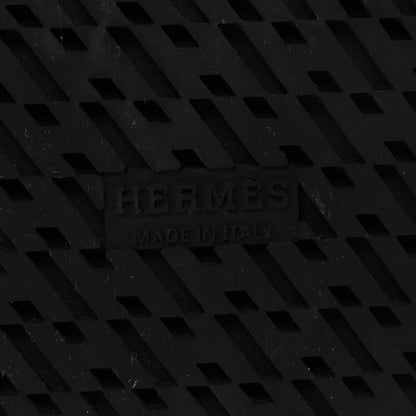 Hermes Calfskin Womens Chypre Sandals 40 Black 7 of 10
