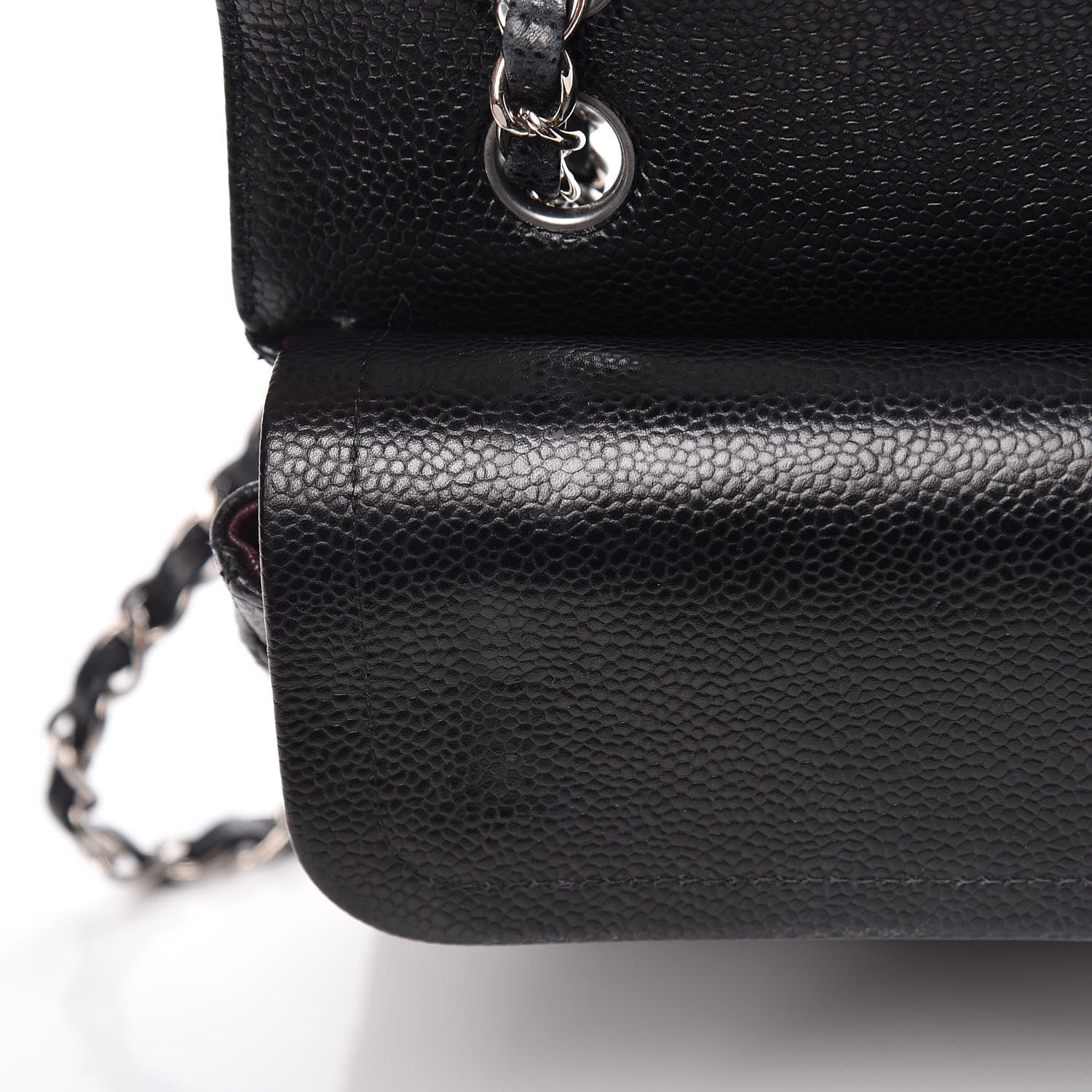 Chanel Caviar Quilted Medium Double Flap Black 12 of 14
