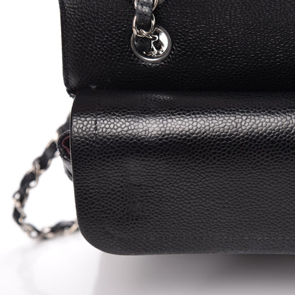 Chanel Caviar Quilted Medium Double Flap Black 12 of 14