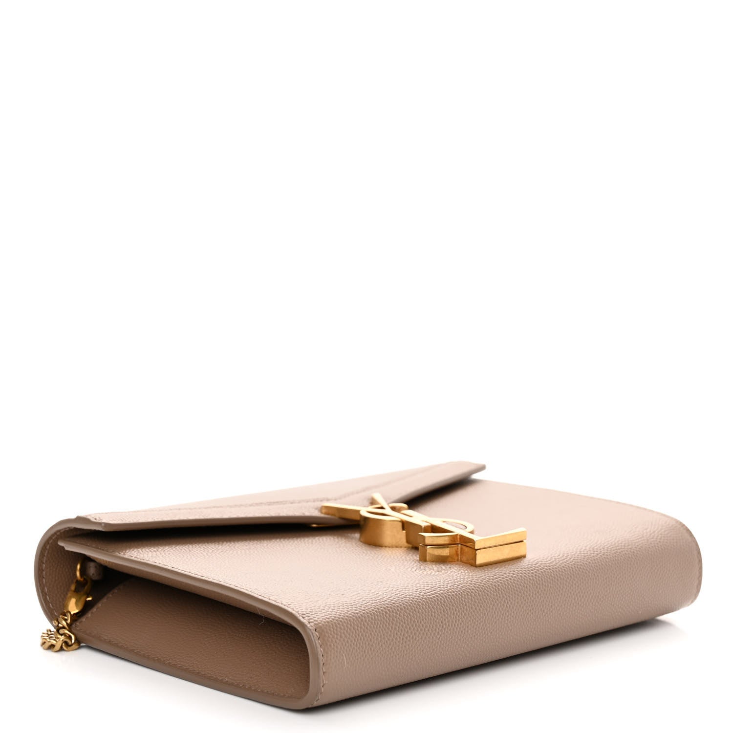 Saint Laurent Grain De Poudre Monogram Cassandra Clasp Bag Latte 4 of 10