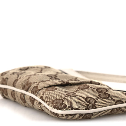 Gucci Monogram GG Heart Charm Crossbody Pochette White 9 of 10