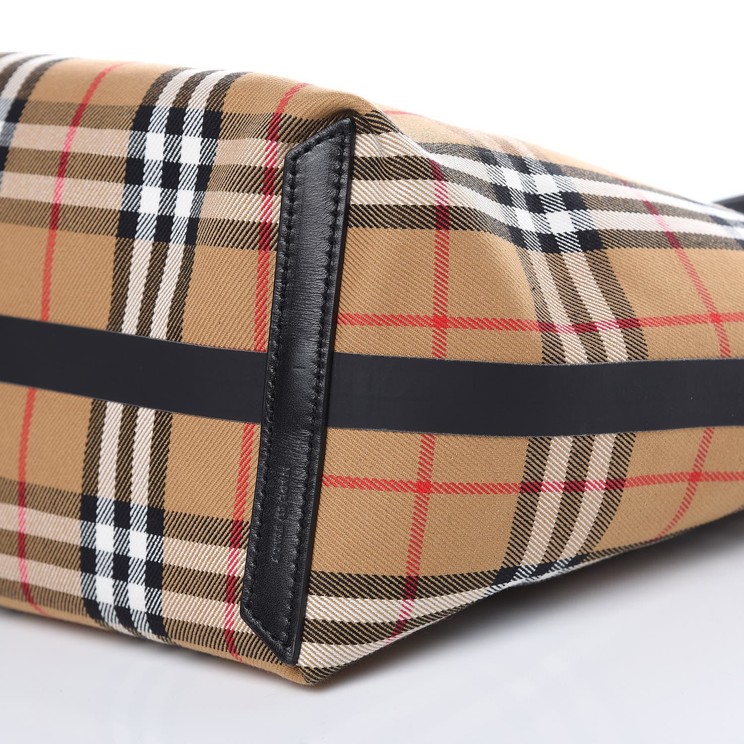 Burberry Vintage Check Medium The Giant Reversible Tote Antique Yellow Bright Red 11 of 15