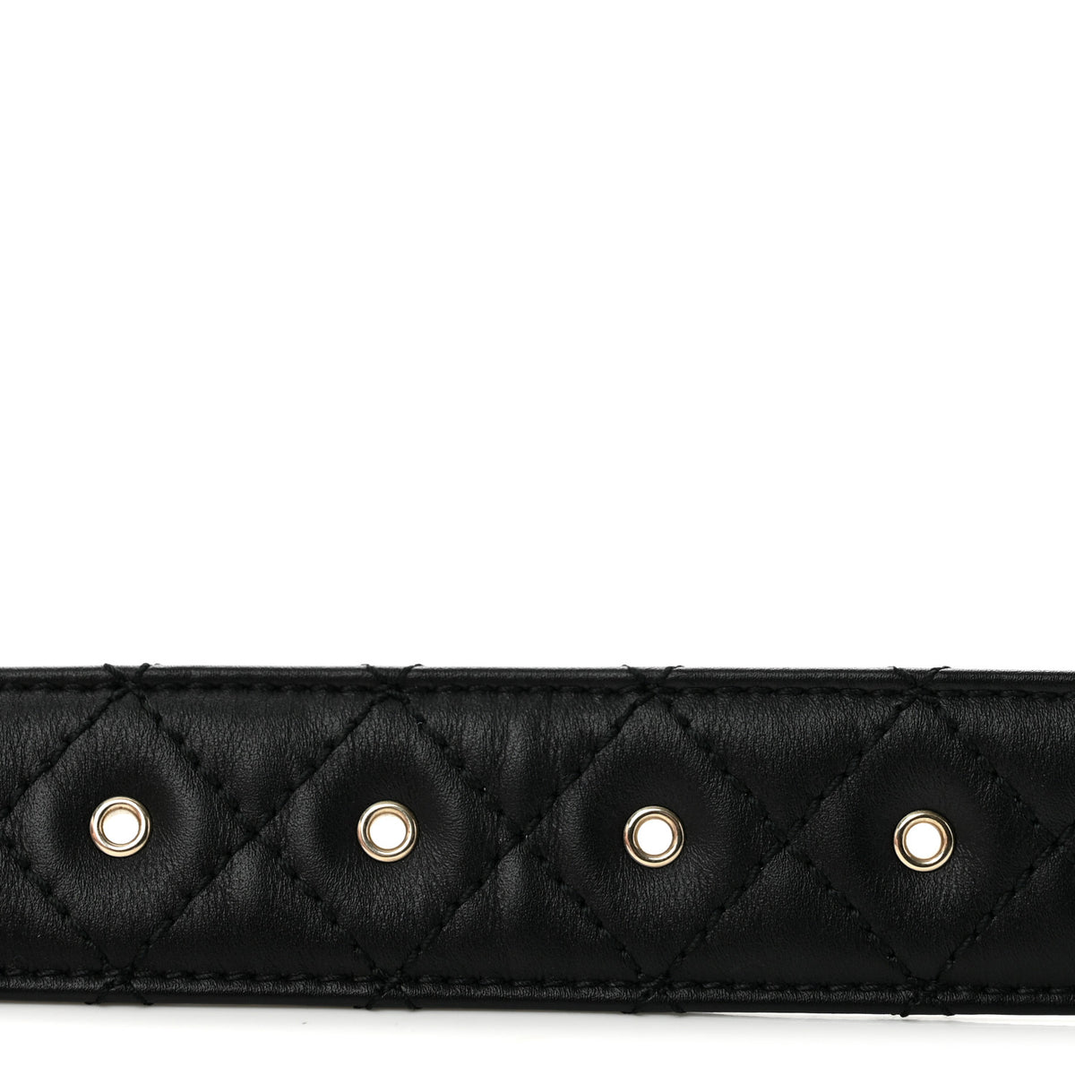 Chanel Calfskin Quilted CC Chain Belt 80 32 Black 3 of 7