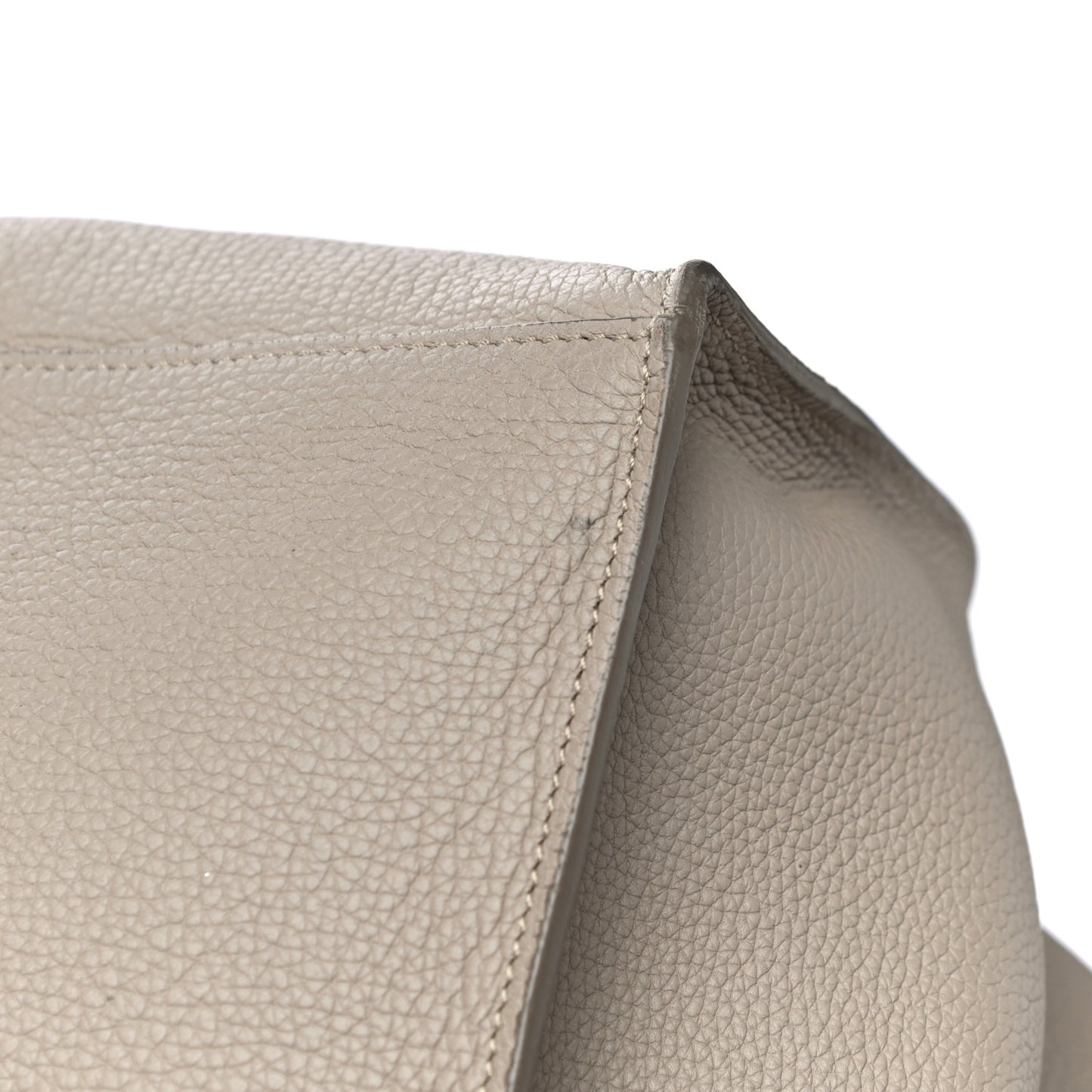Supple Grained Calfskin Medium Big Bag Light Taupe