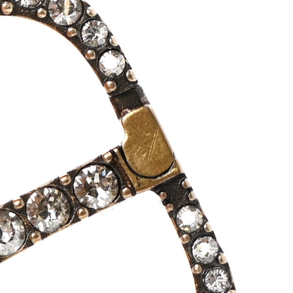 Christian Dior Crystal 30 Montaigne Earrings Gold 5 of 5