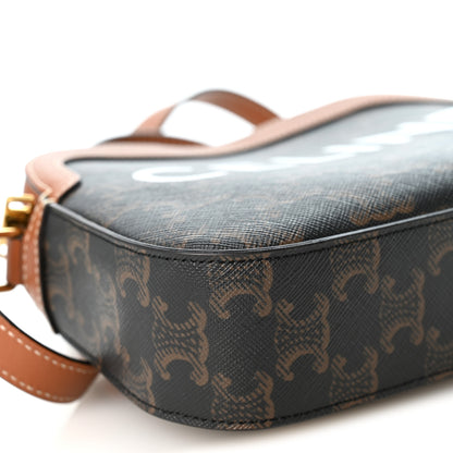 Celine Triomphe Canvas Small Camera Bag Tan 9 of 11