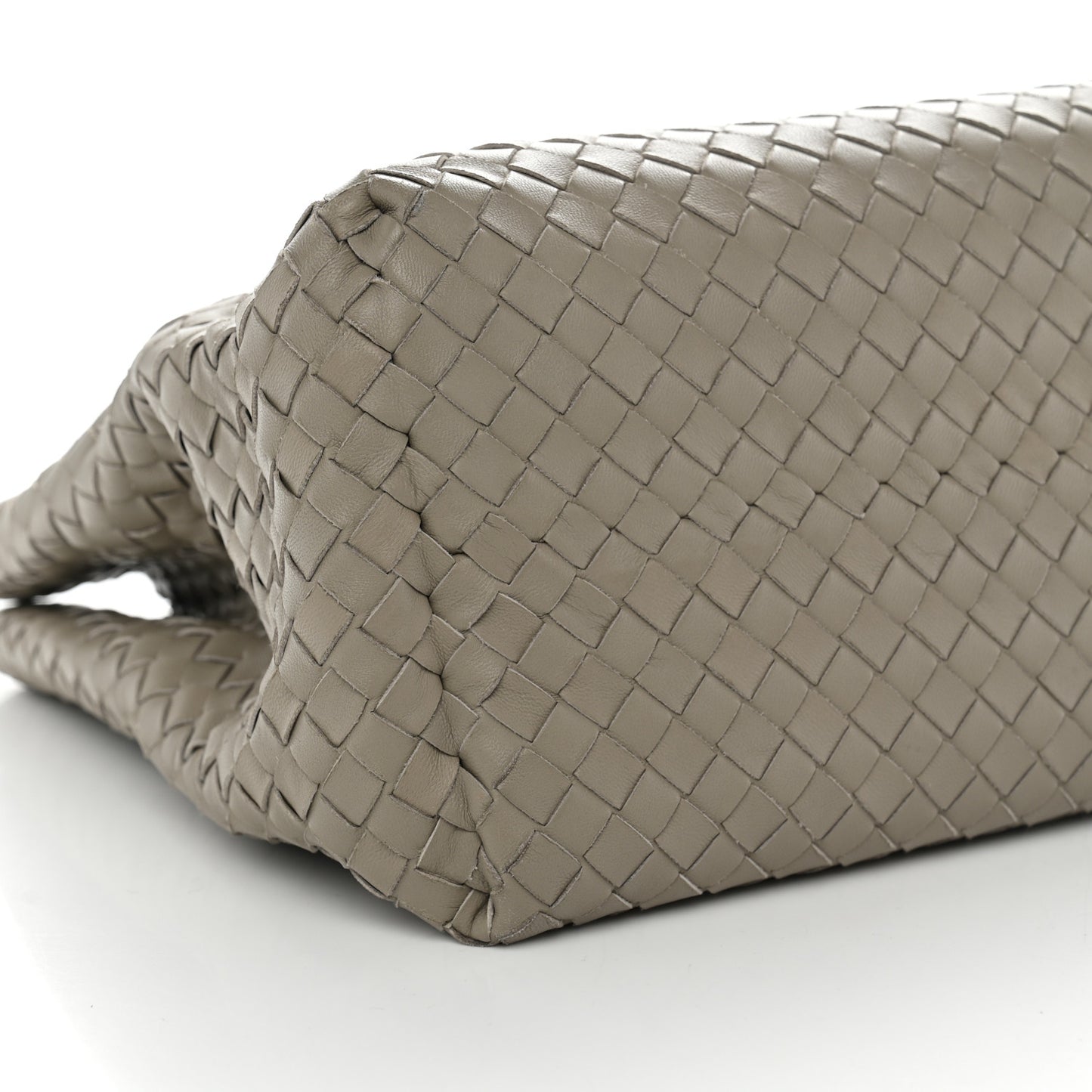 Nappa Intrecciato Top Handle Tote Fume