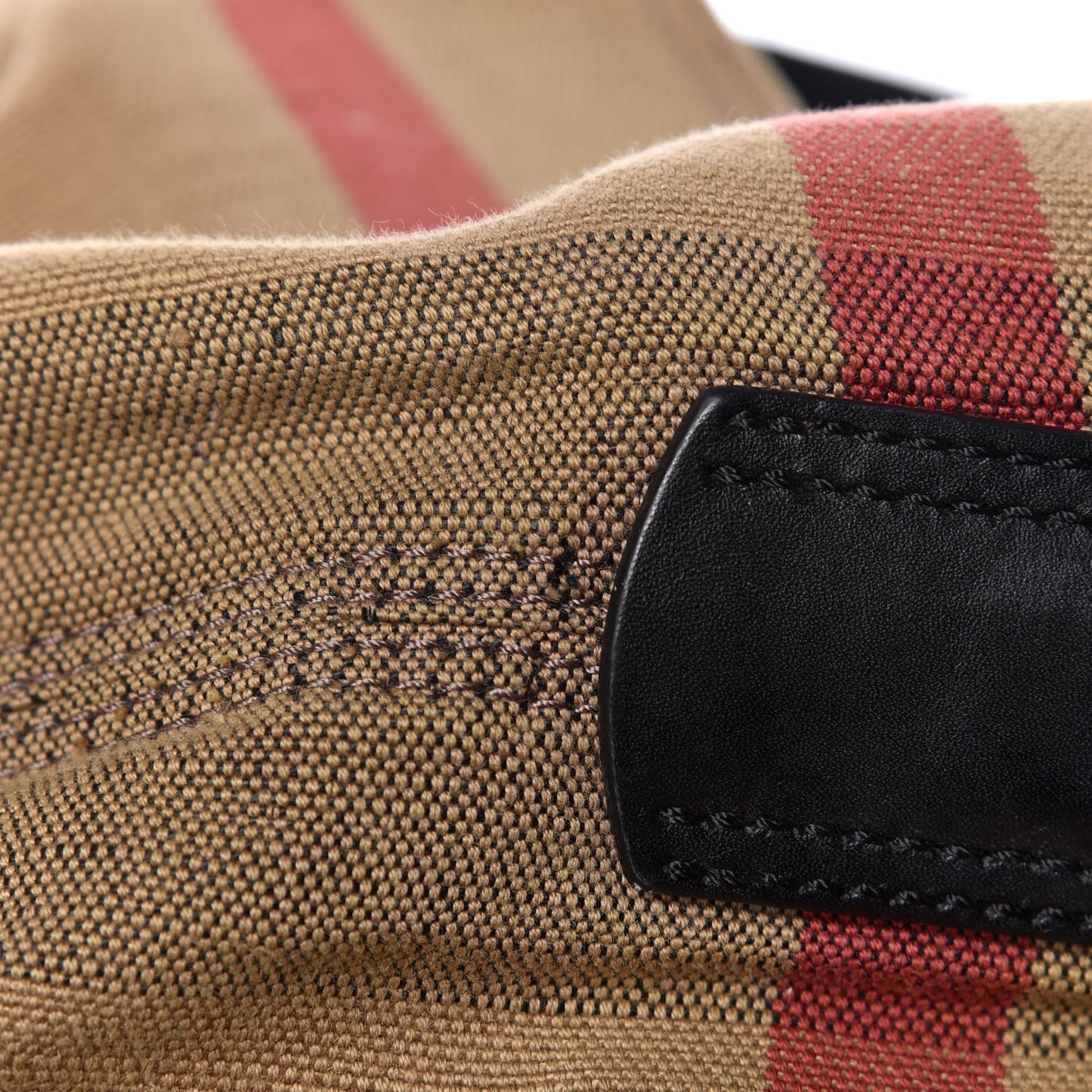 Canvas Mega Check Medium Ashby Hobo Black