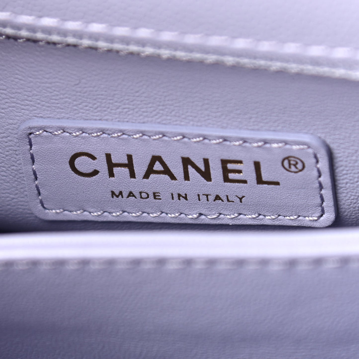 Caviar Quilted Mini Coco Handle Flap Light Purple