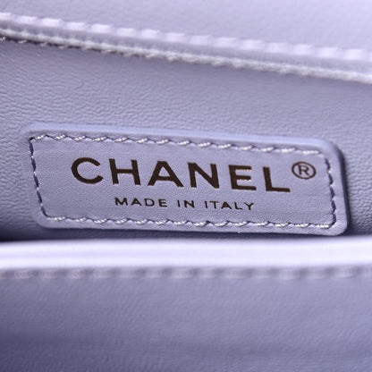Chanel Caviar Quilted Mini Coco Handle Flap Light Purple 6 of 10