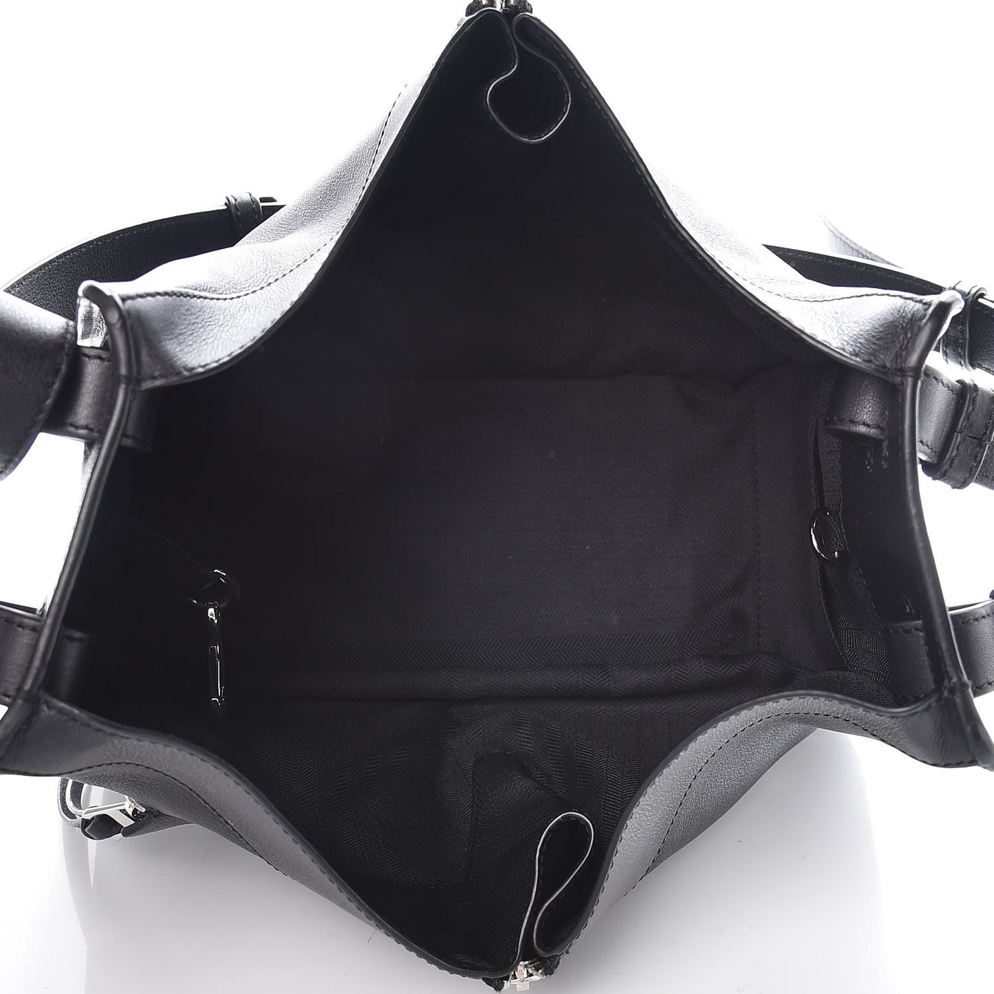 Calfskin Small Hammock Shoulder Bag Black