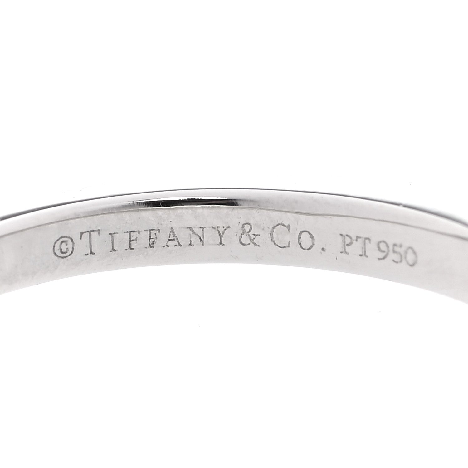 Tiffany Platinum Diamond .49ct Square Cushion Cut Engagement Ring 52 6 4 of 5