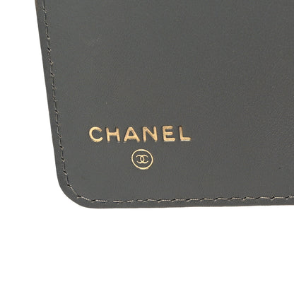 Chanel Lambskin Quilted Boy Yen Wallet Grey 8 of 12
