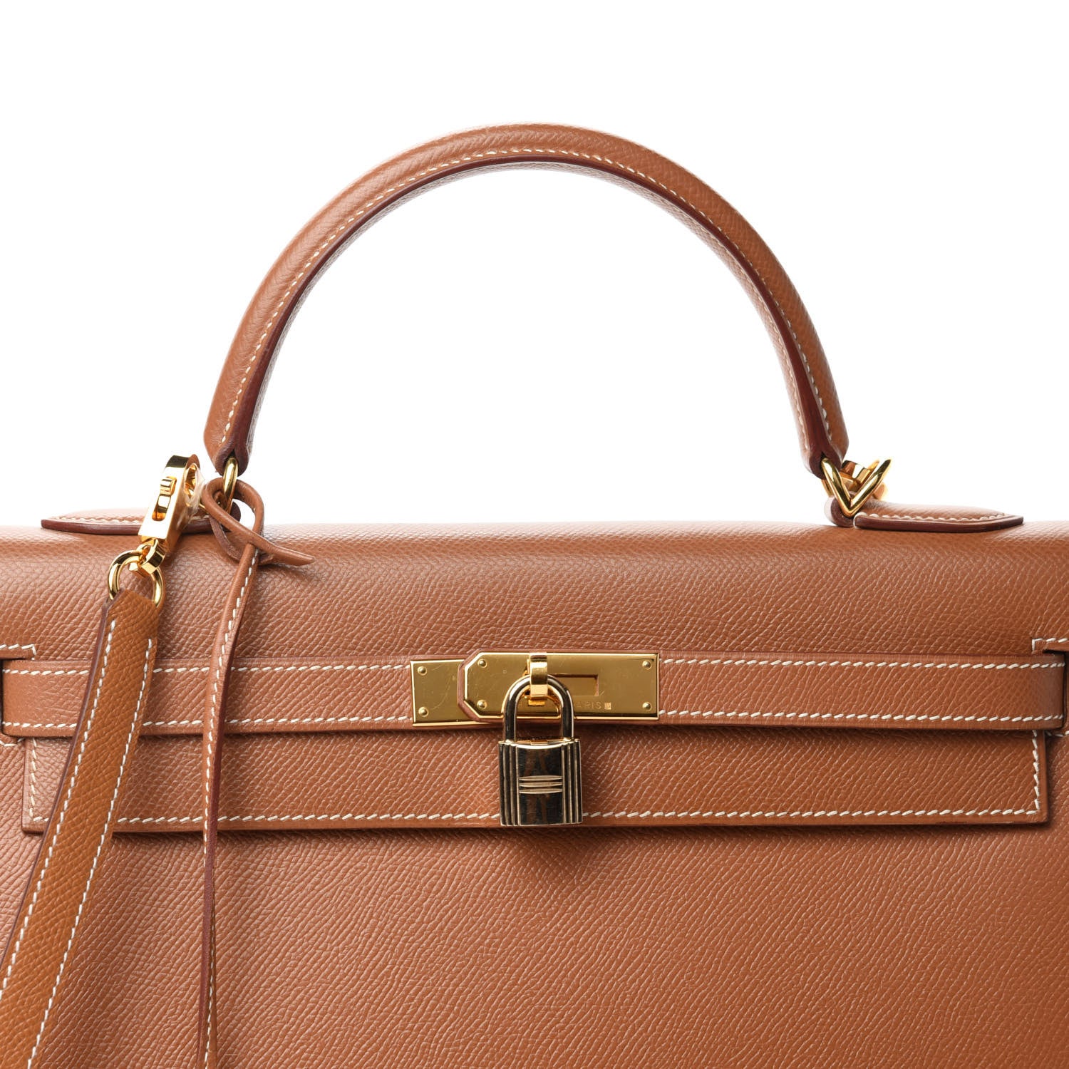 Hermes Courchevel Kelly Sellier 32 Gold 10 of 14